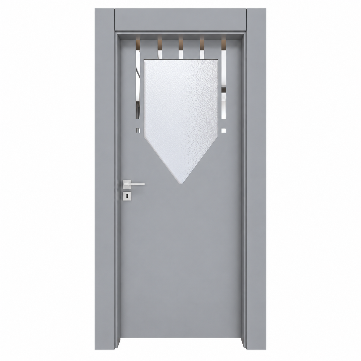 BY-6004V Porte intérieure Laquée Vitrée